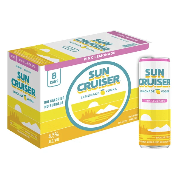 SUN CRUISER PINK LEMONADE 8PK 12OZ CAN - Wine barrel Plus