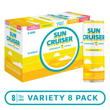 SUN CRUISER LEMONADE VODKA VARIETY 8PK 12OZ CAN - Wine barrel Plus