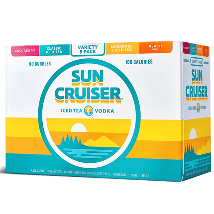 SUN CRUISER ICE TEA VODKA VARIETY 8PK 12OZ CAN - Wine barrel Plus
