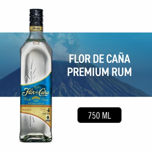 FLOR DE CANA EXTRA SECO 80 Proof 750 ml - Wine barrel Plus