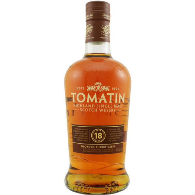 TOMATIN - 18 YR 92 Proof 750 ml - Wine barrel Plus