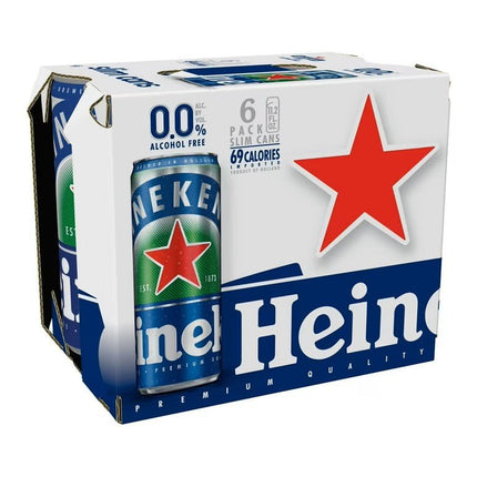 HEINEKEN 0.0 NON - ALCOHOLIC 6PK 11.2OZ CAN - Wine barrel Plus