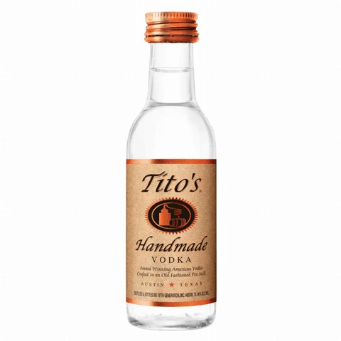 TITO'S HANDMADE VODKA 80 Proof 200 ml - Wine barrel Plus