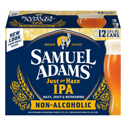 SAMUEL ADAMS JUST HAZE IPA 12PK 12OZ CAN - Wine barrel Plus