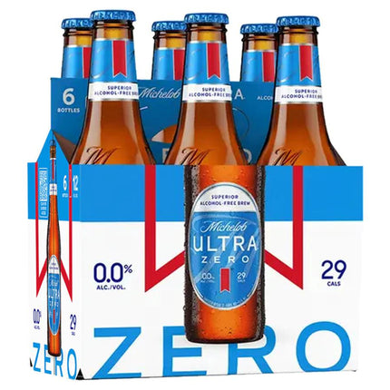 MICHELOB ULTRA ZERO 6PK 12OZ BOTTLE - Wine barrel Plus