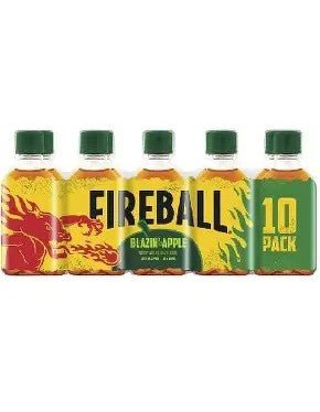 FIREBALL BLAZIN APPLE 10PK 50ML 66 PROOF - Wine barrel Plus