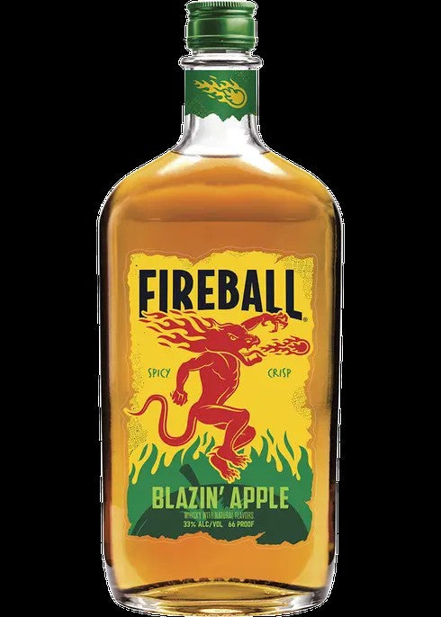 Fireball Blazin Apple Canadian Whiskey 750ml - 66 Proof – Wine