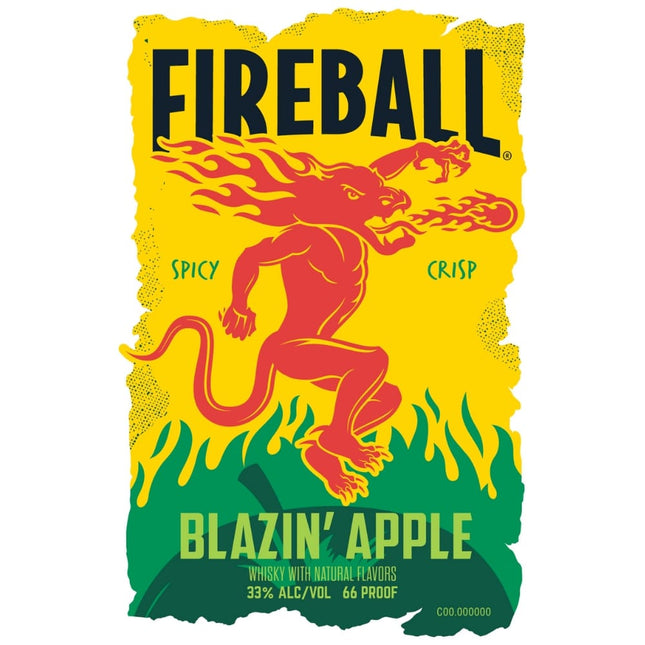 FIREBALL BLAZIN APPLE 200ML 66 PROOF - Wine barrel Plus