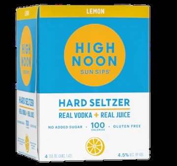 HIGHNOON LEMON VODKA SELTZER 4 CAN - Wine barrel Plus