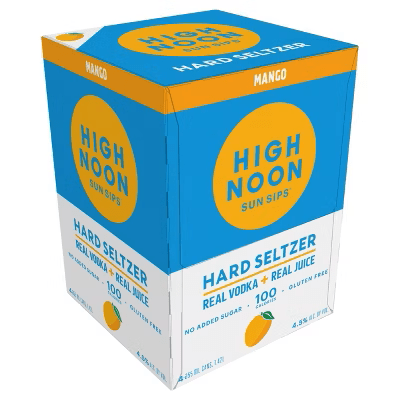 HIGHNOON MANGO HARD SELTZER REAL VODKA 4PK - Wine barrel Plus