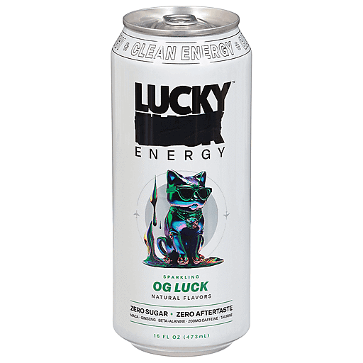 LUCKY ENERGY OG LUCK ZERO SUGAR 16OZ 1PK CAN - Wine barrel Plus