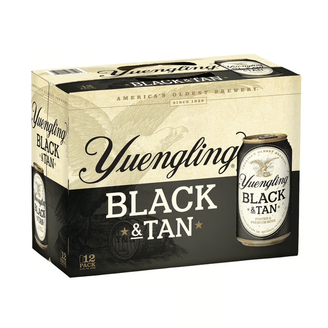 YUENGLING BLACK & TAN BEER 12PK 12OZ CAN - Wine barrel Plus