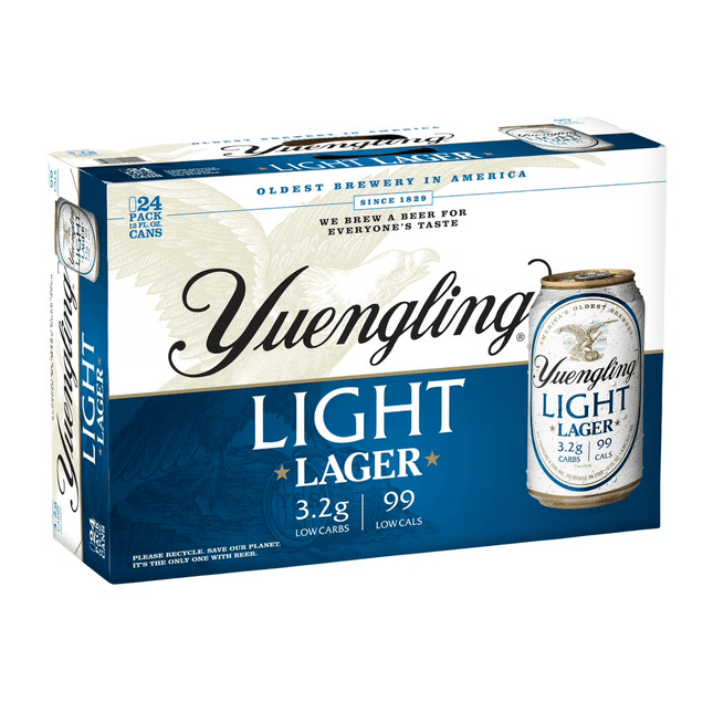 YUENGLING LIGHT LAGER 24PK 12oz CAN - Wine barrel Plus