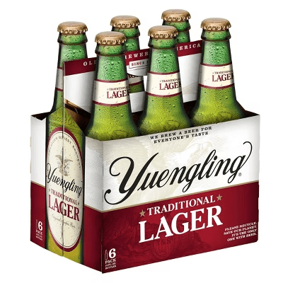YUENGLING TRADITIONAL LAGER 6PK 12OZ BOTTLE - Wine barrel Plus