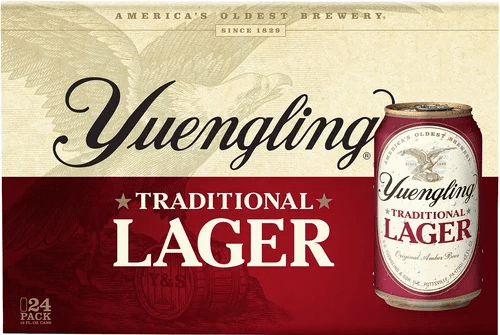YUENGLING LAGER TRADITIONAL 24PK 12OZ CAN - Wine barrel Plus