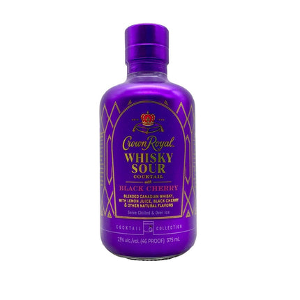 CROWN ROYAL WHISKEY SOUR BLACK CHERRY 375ML 46 PROOF - Wine barrel Plus