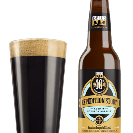 BELL'S 40TH ANNIVERSARY EXPEDITION STOUT 4PK 12OZ BOTTLE - Wine barrel Plus
