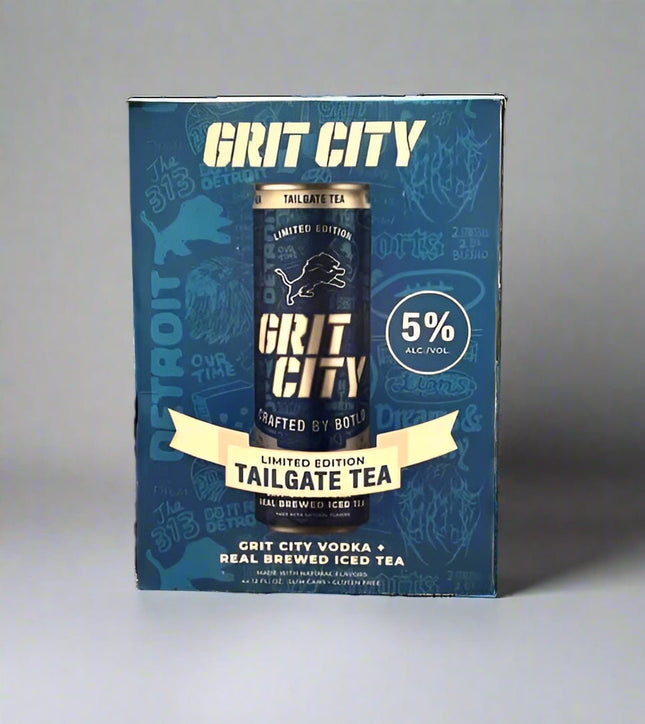GRIT CITY RTD TAILGATE TEA 4PK 12OZ CAN - Wine barrel Plus