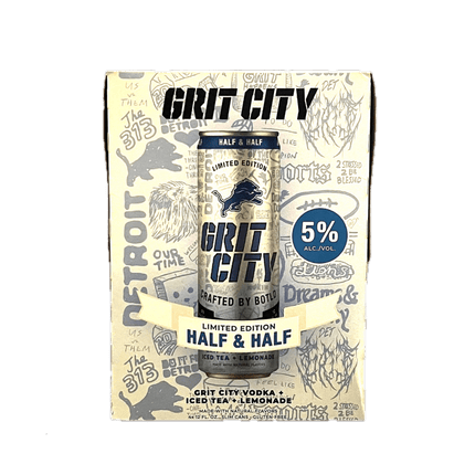 GRIT CITY RTD HALF & HALF 4PK 12OZ CAN - Wine barrel Plus
