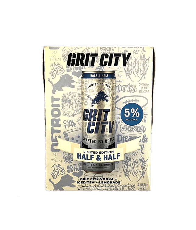 GRIT CITY RTD HALF & HALF 4PK 12OZ CAN - Wine barrel Plus