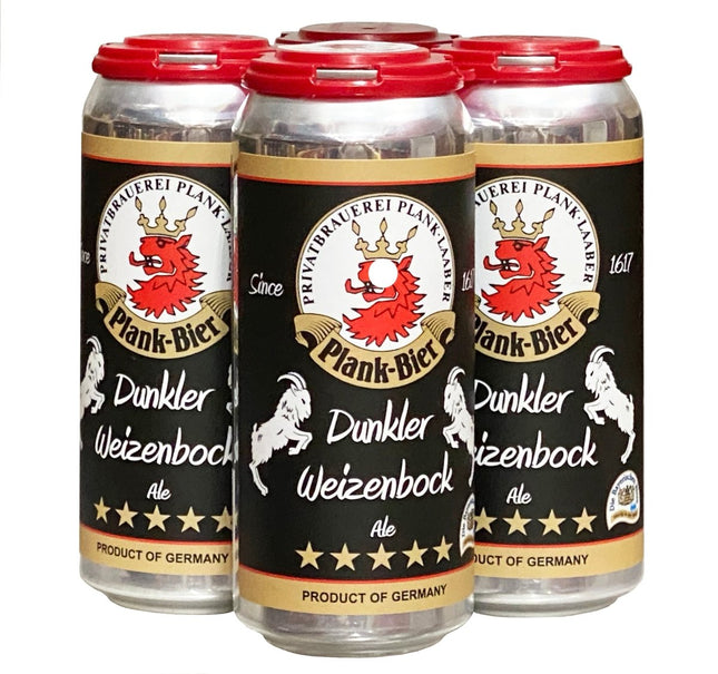 PLANK DUNKLE WEIZENBOCK 4PK 16OZ CAN - Wine barrel Plus