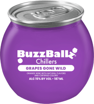 BUZZBALLZ CHILLERS GRAPE 187ML - Wine barrel Plus