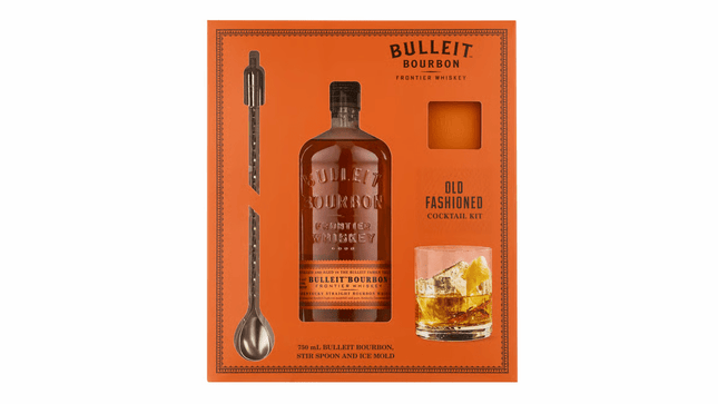 BULLEIT BOURBON W/ICE MOLD & SPOON 750ML 90 PROOF - Wine barrel Plus
