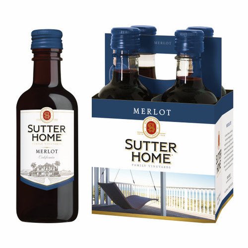 SUTTER HOME MERLOT 4PK - Wine barrel Plus