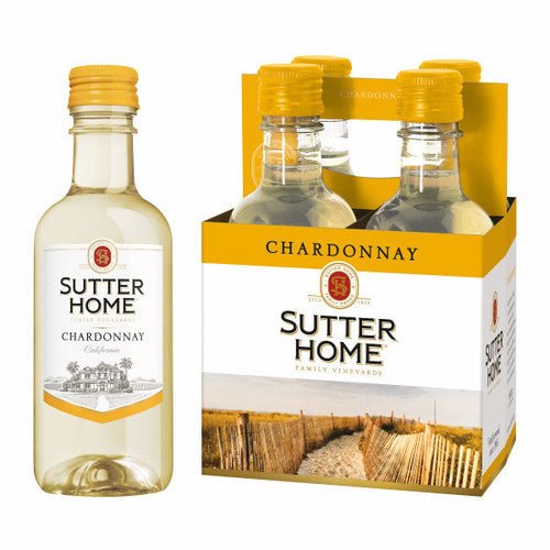 SUTTER HOME CHARDONNAY 187ML 4PK - Wine barrel Plus