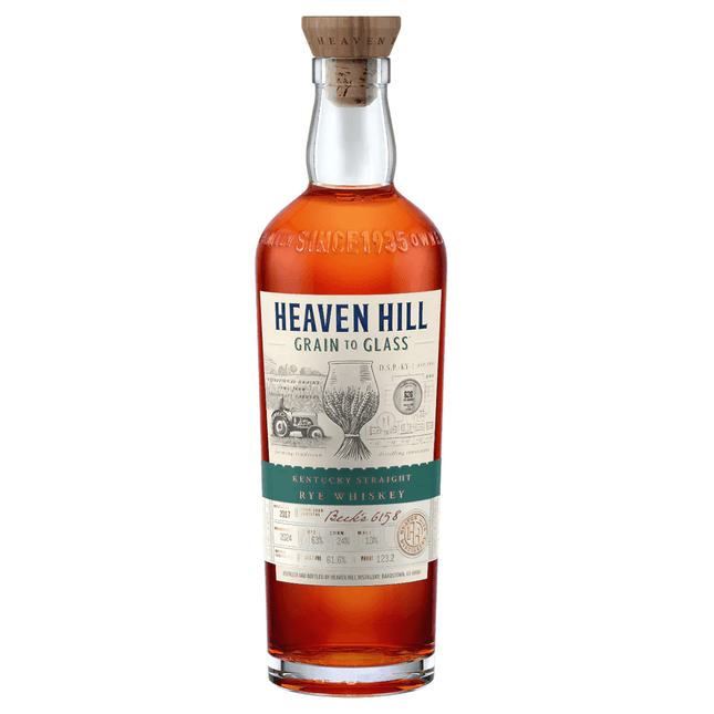 HEAVEN HILL GRAIN TO GLASS RYE 700ML - Wine barrel Plus