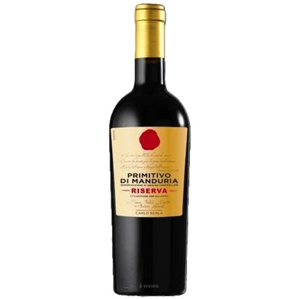 CARLO SCALE PRIMITIVO DI MANDURIA RISERVA WINE 750ML - Wine barrel Plus