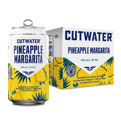 CUTWATER PINEAPPLE MARGARITA 4PK 12OZ CAN - Wine barrel Plus