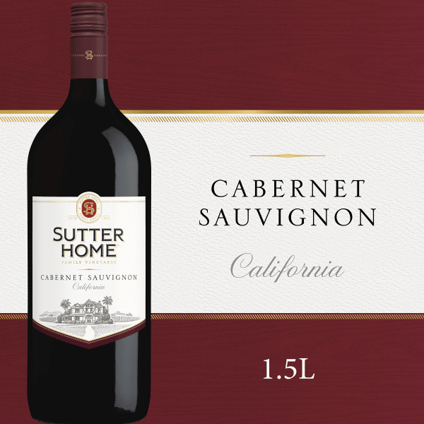 SUTTER HOME CABERNET SAUVIGON 1.5LT - Wine barrel Plus