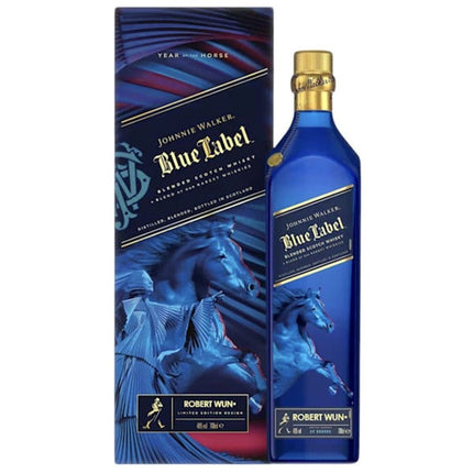 JOHNNIE WALKER BLUE LABEL YEAR OF THE HORSE 750ML 92 PROOF - Wine barrel Plus