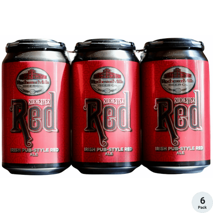 ROCHESTER MILLS RED IRISH PUB STYLE 6PK 12 OZ CAN - Wine barrel Plus