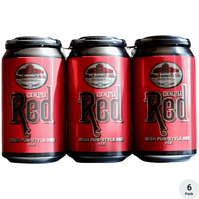 ROCHESTER MILLS RED IRISH PUB STYLE 6PK 12 OZ CAN - Wine barrel Plus