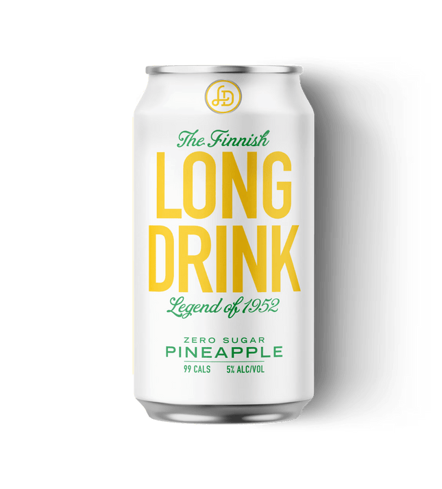 LONG DRINK ZERO PINEAPPLE 6PK 355ML CAN - Wine barrel Plus