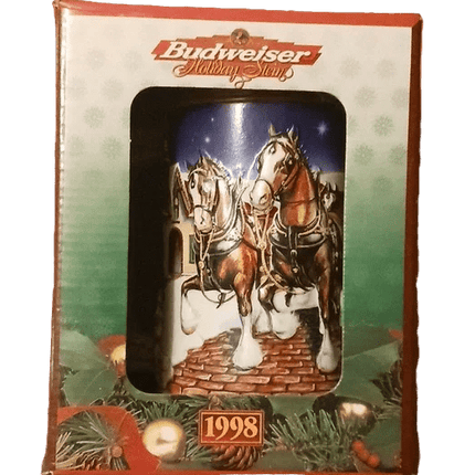 BUDWEISER HOLIDAY STEIN SERIES 1998 - Wine barrel Plus
