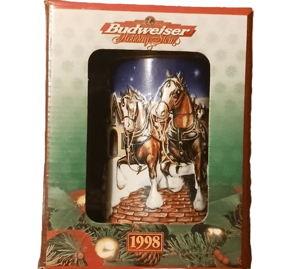 BUDWEISER HOLIDAY STEIN SERIES 1998 - Wine barrel Plus
