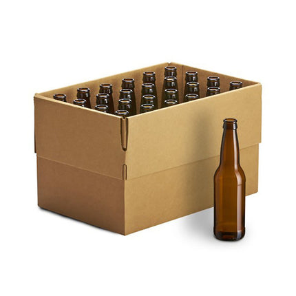 12 OZ AMBER 24 BEER BOTTLES - Wine barrel Plus