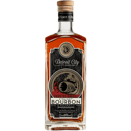 DETROIT CITY TOASTED BARREL 750ML 100 PROOF - Wine barrel Plus