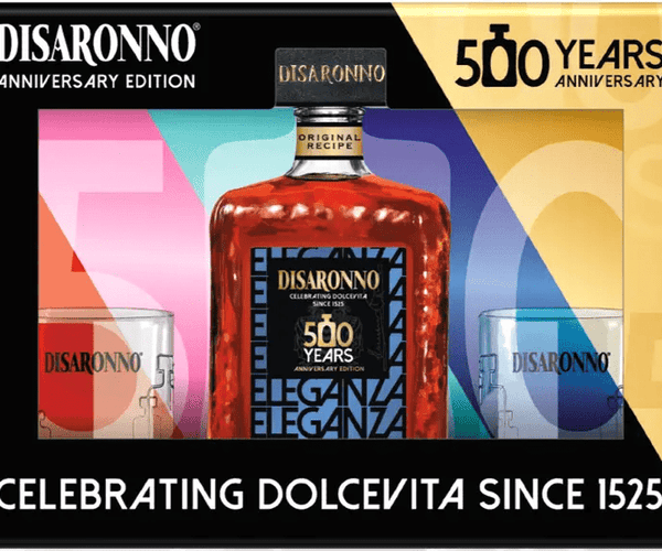 Disaronno 500 Year Anniversary Edition – 750ml | 56 Proof | With 2