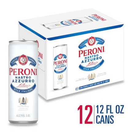 PERONI NASTRO AZZURRO 12PK 12OZ CAN - Wine barrel Plus