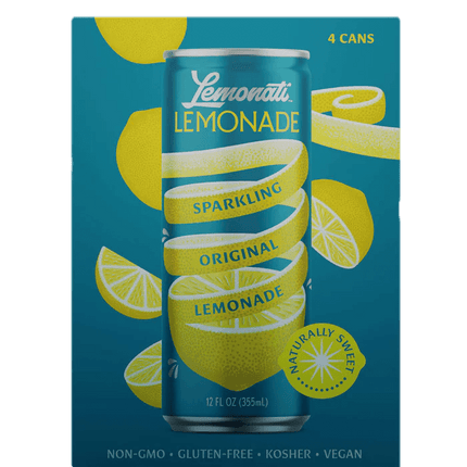 LEMONATI SPARKLING ORIGINAL LEMONADE 4PK12OZ CAN - Wine barrel Plus