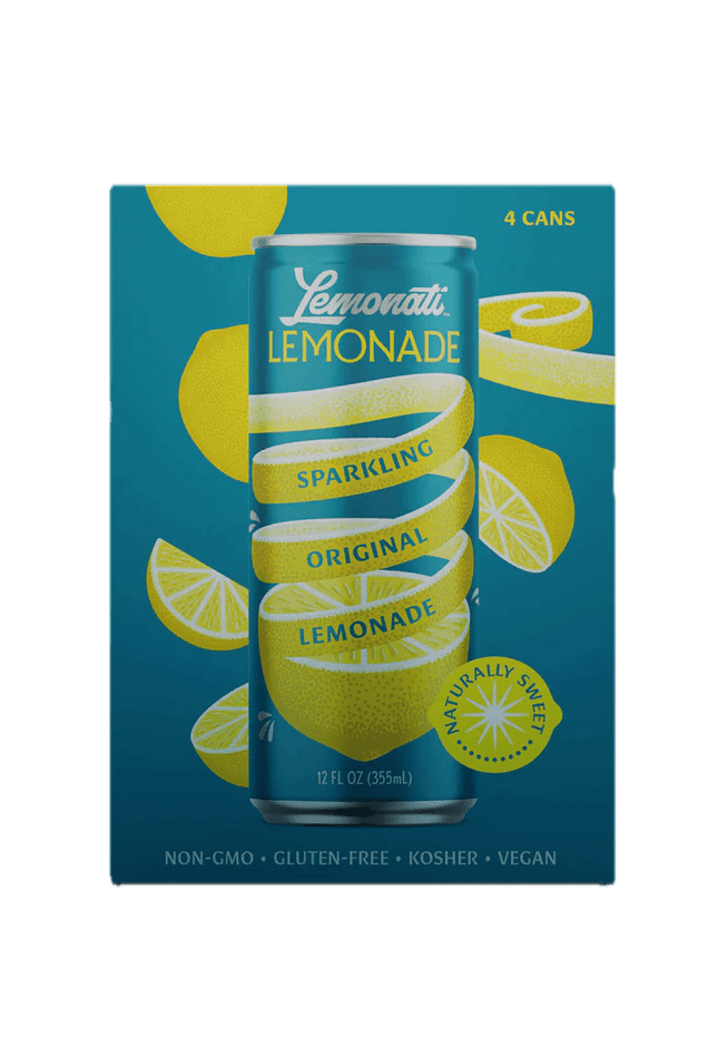LEMONATI SPARKLING ORIGINAL LEMONADE 4PK12OZ CAN - Wine barrel Plus