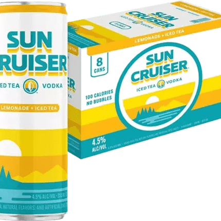 SUN CRUISER LEMON TEA 8PK 12OZ CAN - Wine barrel Plus
