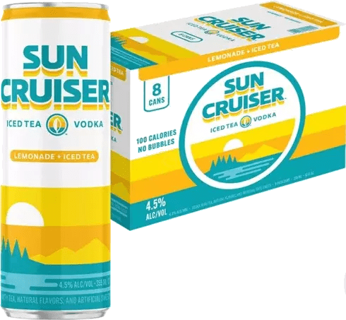 SUN CRUISER LEMON TEA 8PK 12OZ CAN - Wine barrel Plus