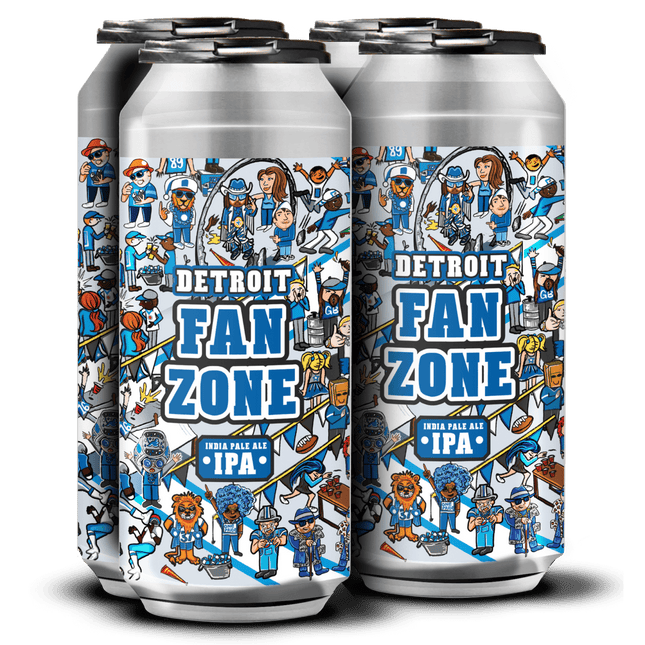 ELLICOTTVILLE DETROIT FAN ZONE IPA 4PK - Wine barrel Plus
