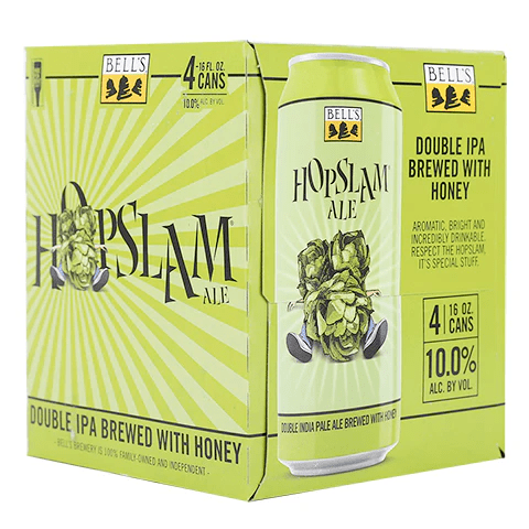 BELL'S HOPSLAM DOUBLE IPA 4PK 16OZ CAN - Wine barrel Plus