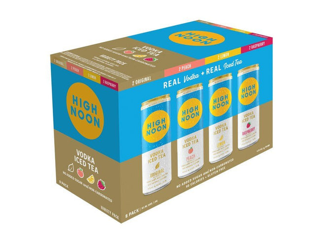 HIGH NOON VODKA TEA'LAKE' VARIETY 8PK 355ML CAN - Wine barrel Plus